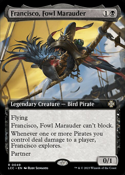 Francisco, Fowl Marauder from The Lost Caverns of Ixalan Commander