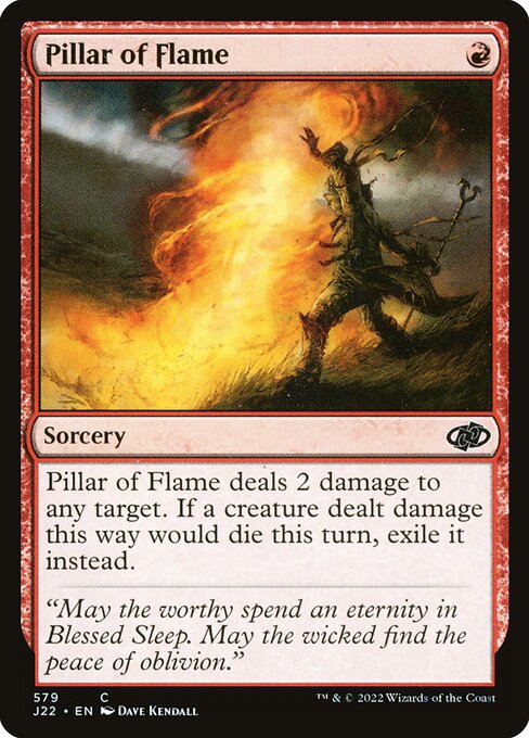 Pillar of Flame highlighted card art