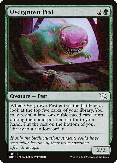 Overgrown Pest highlighted card art