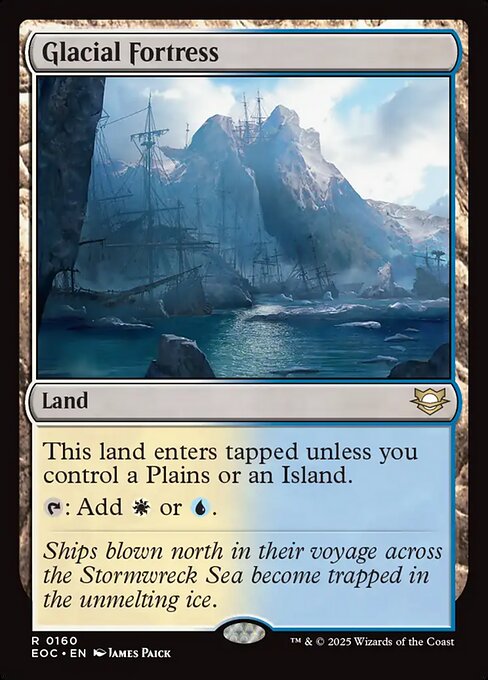 Glacial Fortress from Edge of Eternities Commander
