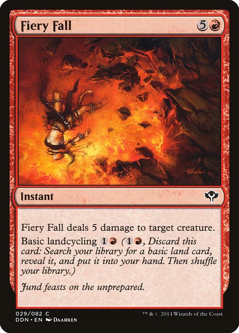 Fiery Fall from Duel Decks: Speed vs. Cunning