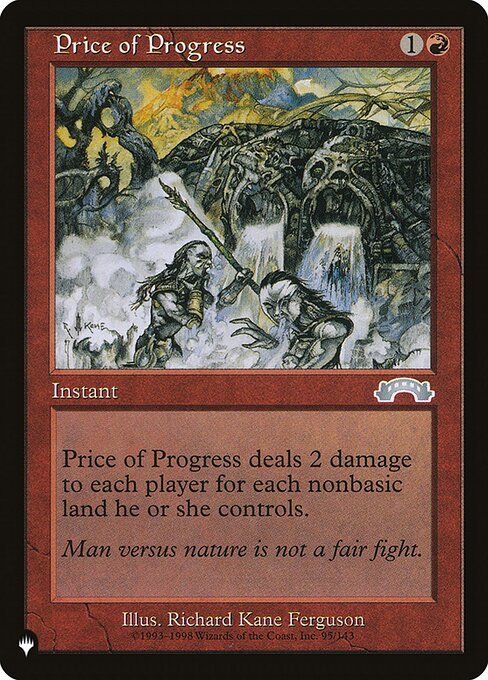 Price of Progress highlighted card art