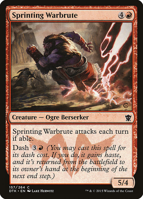 Sprinting Warbrute highlighted card art