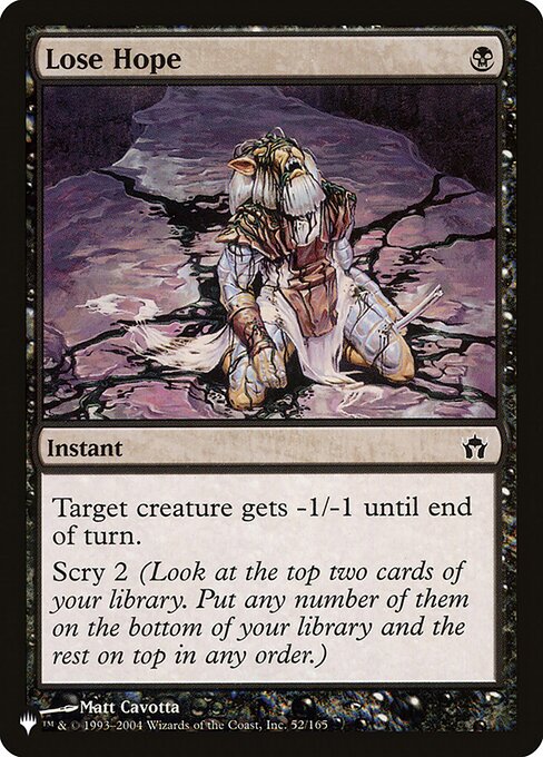 Lose Hope highlighted card art