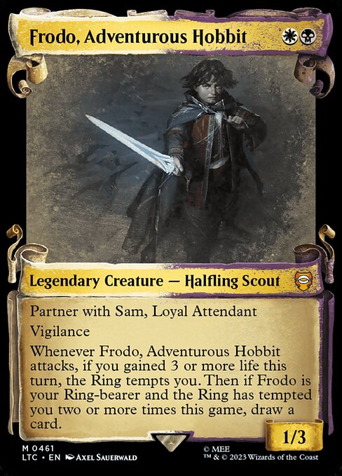 Frodo, Adventurous Hobbit highlighted card art