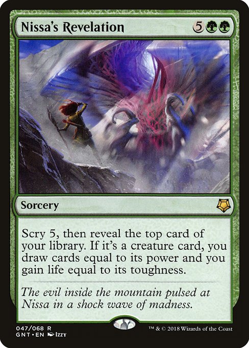 Nissa's Revelation highlighted card art