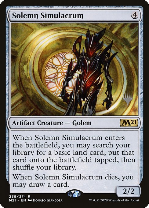 Solemn Simulacrum from Core Set 2021 Promos