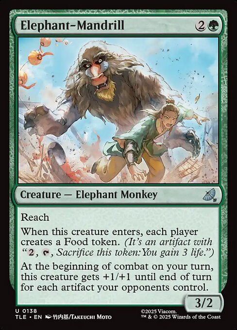 Elephant-Mandrill from Avatar: The Last Airbender Eternal
