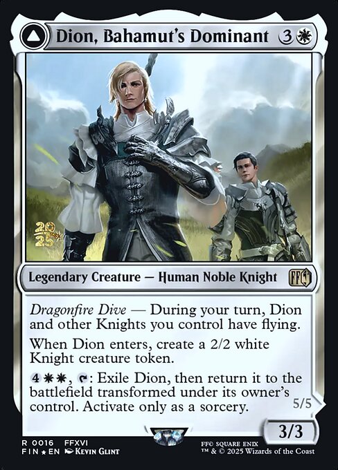 Dion, Bahamut's Dominant // Bahamut, Warden of Light from Final Fantasy Promos