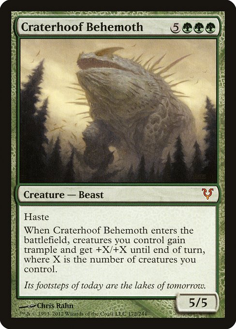 Craterhoof Behemoth from Avacyn Restored