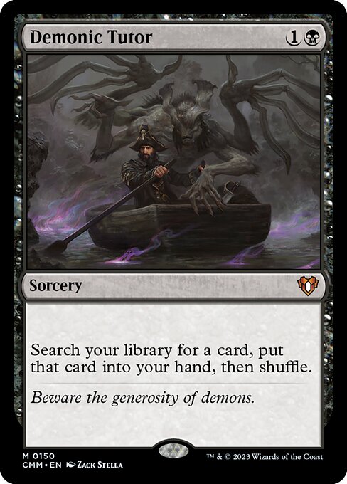 Demonic Tutor from Commander Masters