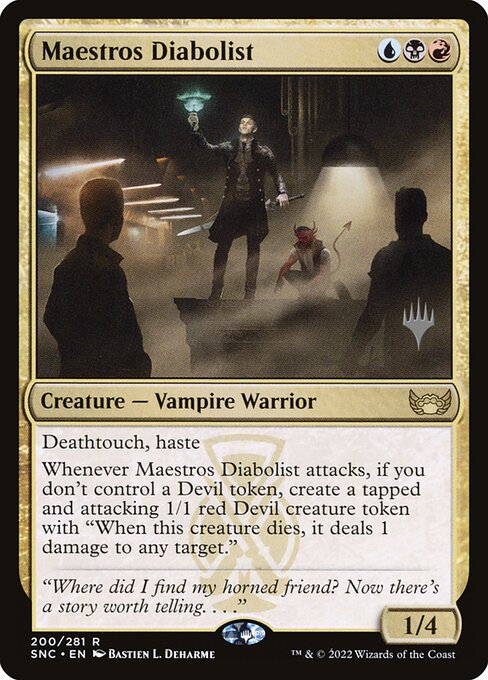 Maestros Diabolist from Streets of New Capenna Promos