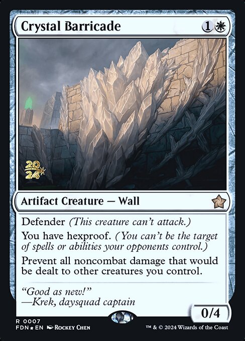 Crystal Barricade from Foundations Promos