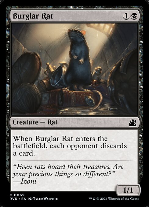 Burglar Rat from Ravnica Remastered