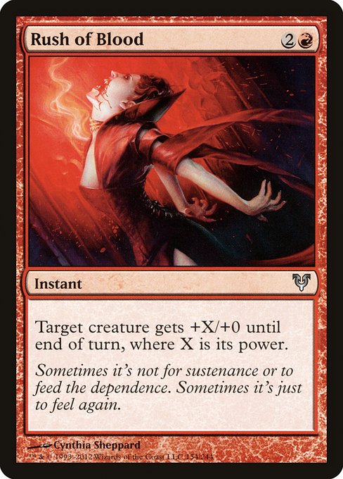 Rush of Blood highlighted card art
