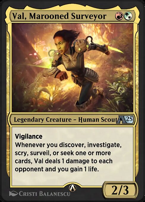 Val, Marooned Surveyor highlighted card art