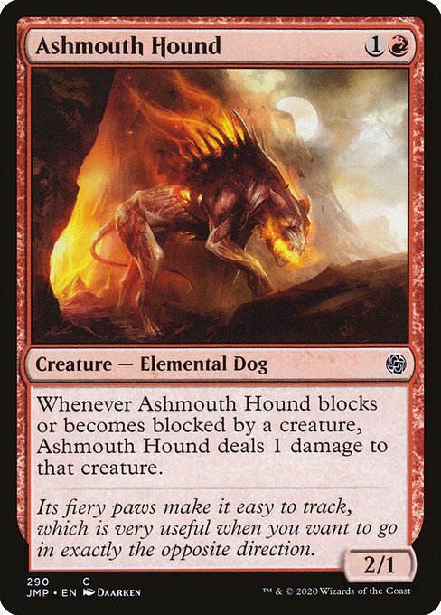 Ashmouth Hound highlighted card art