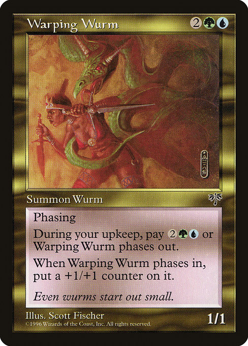 Warping Wurm highlighted card art