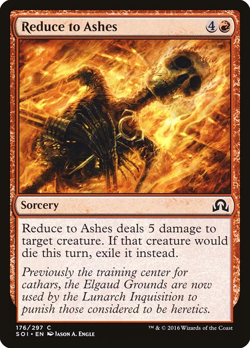 Reduce to Ashes from Shadows over Innistrad