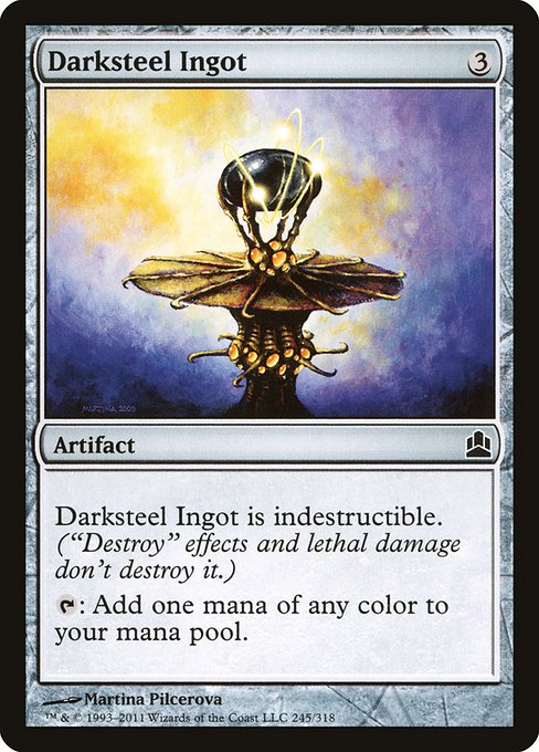 Darksteel Ingot from Commander 2011