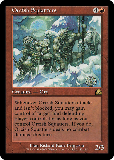 Orcish Squatters highlighted card art