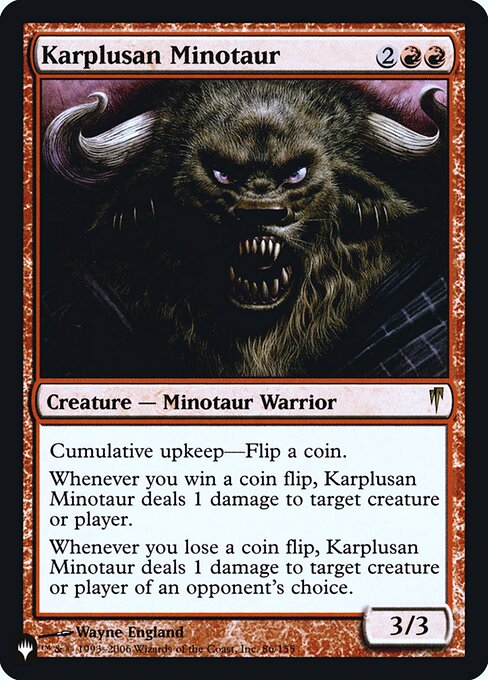 Karplusan Minotaur highlighted card art