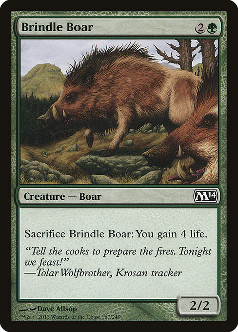Brindle Boar highlighted card art