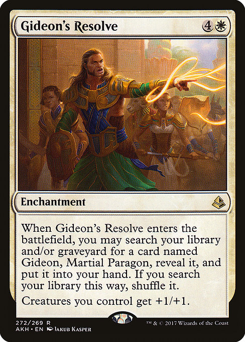 Gideon's Resolve highlighted card art