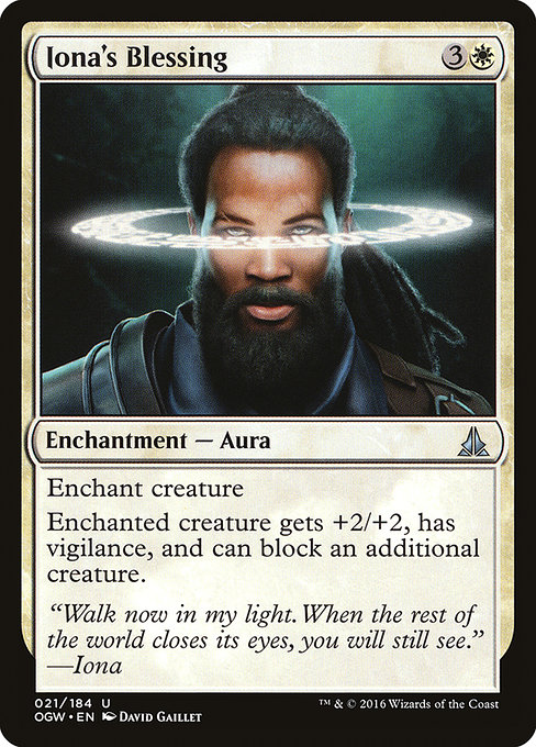 Iona's Blessing highlighted card art