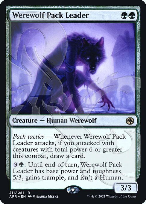 Werewolf Pack Leader from Adventures in the Forgotten Realms Promos