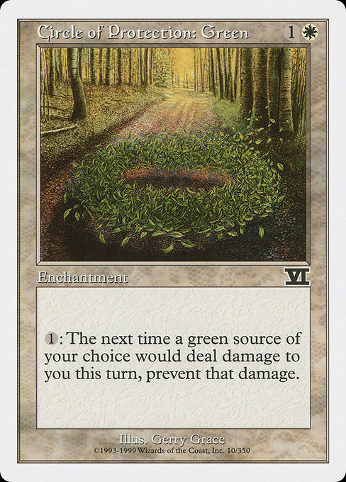 Circle of Protection: Green from Classic Sixth Edition