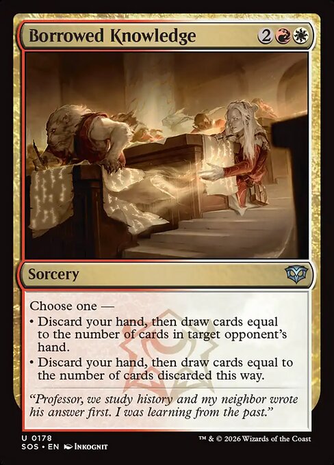 Borrowed Knowledge from Secrets of Strixhaven