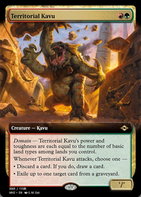 Territorial Kavu highlighted card art