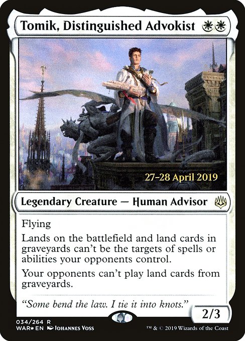 Tomik, Distinguished Advokist from War of the Spark Promos