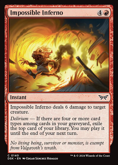 Impossible Inferno highlighted card art