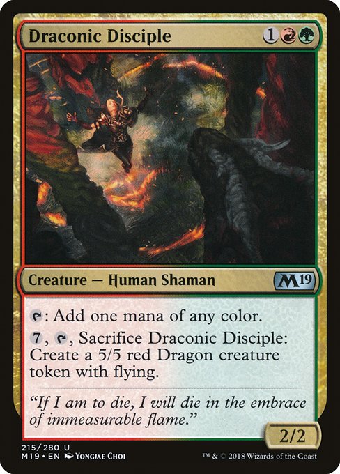 Draconic Disciple from Core Set 2019