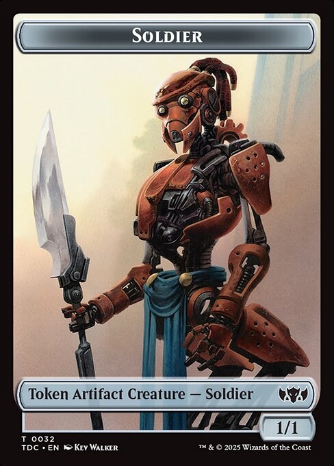 Soldier highlighted card art