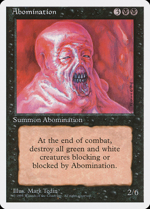 Abomination highlighted card art