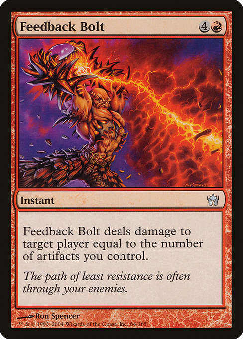 Feedback Bolt highlighted card art