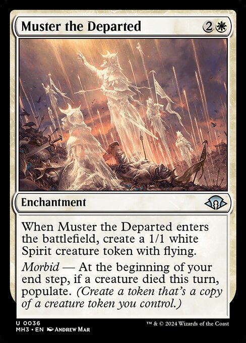 Muster the Departed highlighted card art