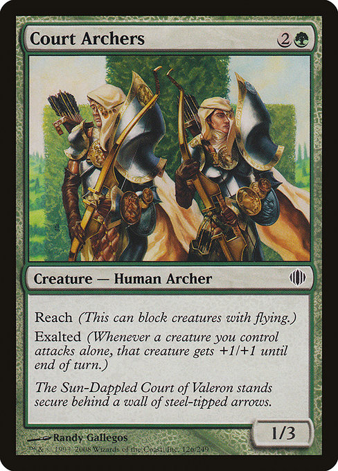 Court Archers highlighted card art