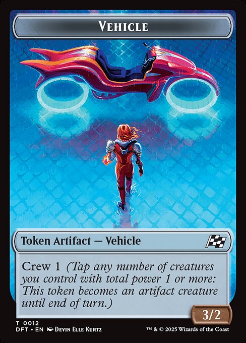 Vehicle highlighted card art