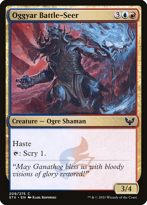 Oggyar Battle-Seer highlighted card art
