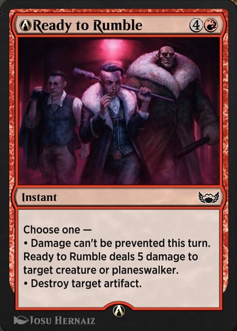 A-Ready to Rumble highlighted card art