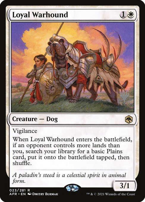 Loyal Warhound from Adventures in the Forgotten Realms Promos