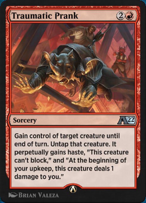 Traumatic Prank highlighted card art