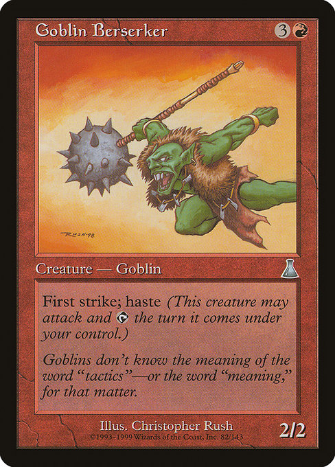 Goblin Berserker highlighted card art