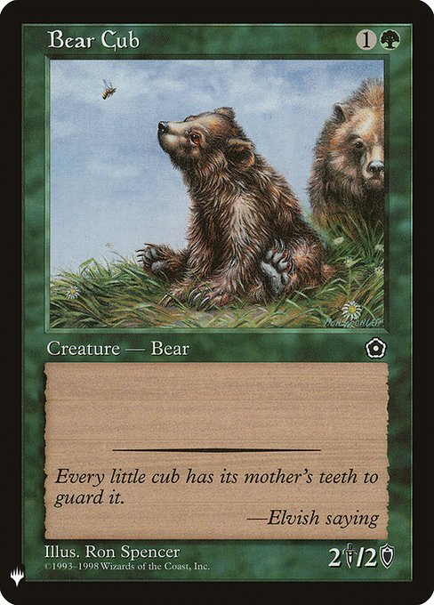 Bear Cub from The List