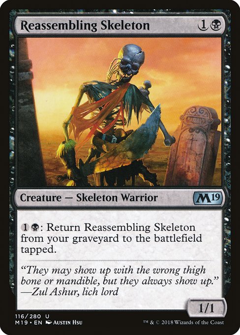 Reassembling Skeleton from Core Set 2019