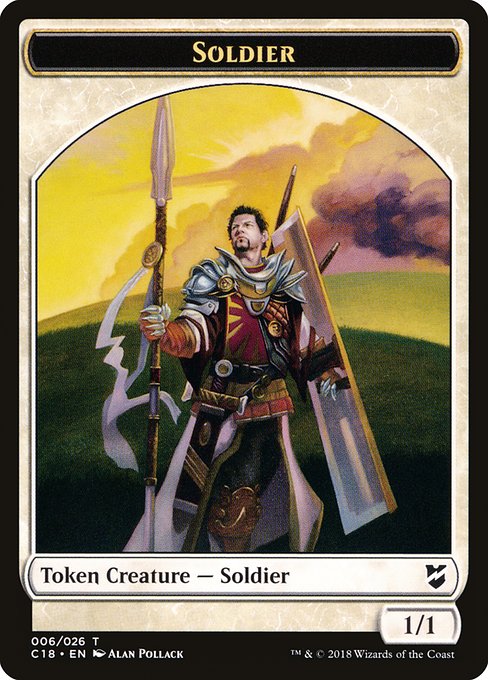 Soldier from Commander 2018 Tokens